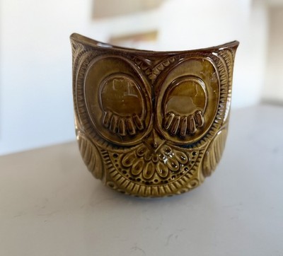 McCOY Vtg OWL Hanging Planter Eyes Open/Closed EXCELLENT Condition | eBay
