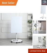 Portable Dry Erase Board with Tempered Glass, Height Adjustable 60'' to 76''