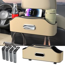 Sancaral Back Seat Cup Holder Car Multifunctional Rear Seat Organizer Drink