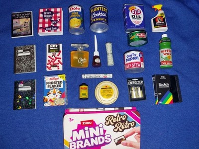 21 zuru mini brands Retro Scotch Kodak turtle Better Homes Dole Revlon Mentos