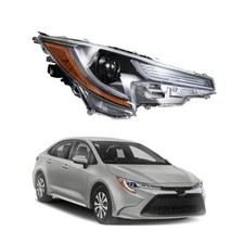 Right Projector Headlight Passenger Side Headlamp Assembly with Amber Corner