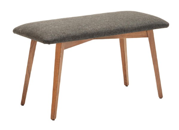 HolzmöBel Sitzbank Designer Einrichtung Holz Bank SitzbäNke Hocker Gepolstert-image