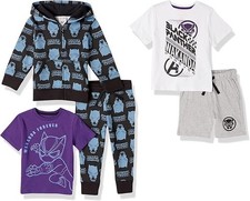 Spotted Zebra Boys Outfit Set Size L Black Panther Amazon Essentials