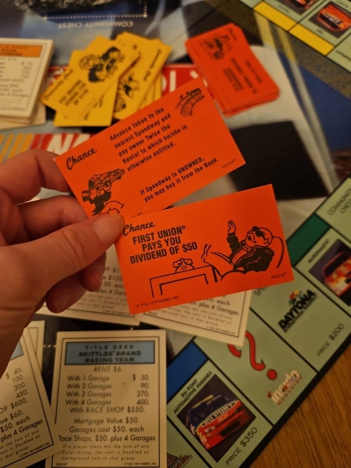 Monopoly Nescar Edition 1997 Collector's Edition US Orginal Sammler Selten - Bild 4 von 4