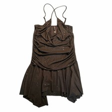 Victoria’s Secret Sexy Little Things Black Sequin Mesh Babydoll Chemise L