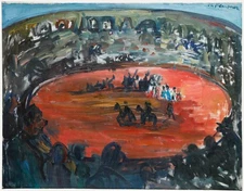 Madeleine Flaschner (1933-2022) - 20th Century Oil, The Circus Ring