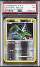 2008 POKEMON DIAMOND & PEARL LEGENDS AWAKENED #14 RAYQUAZA-REVERSE FOIL PSA 7