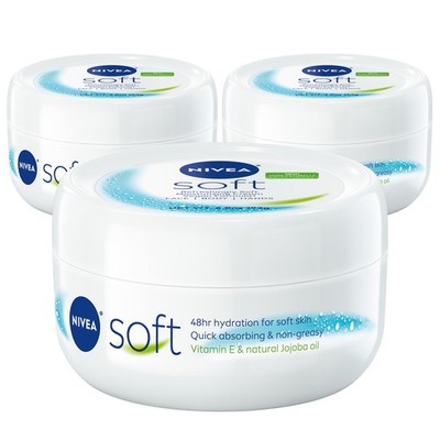 Nivea Soft Refreshingly Soft Moisturizing Cream For Face Body And Hands