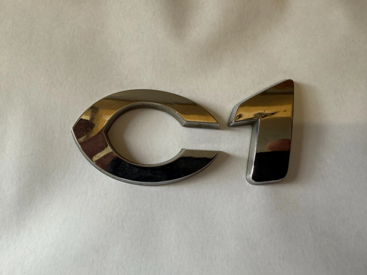 Auto Embleem voor Citroen C1,Logo Auto Sticker Letters Decals Body Sign Bagage Belettering for Op De Kofferbak Teken Typeplaatje Decor Tuning Accessoires Decoratie,Black citroen