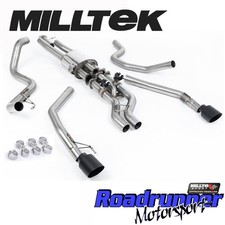 Milltek Auspuff Ranger Raptor Anlage ventiliert (3.0 V6 Twin Turbo) schwarz SSXFD449