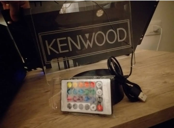 Insegna LED Kenwood Logo Lampada Hi-Fi Audio Alta Luminosità - 4