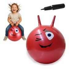 JAMARA Hüpfbälle mit Pumpe bouncy balls Red