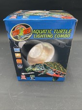 Zoo Med Aquatic Turtle Mini Deep Dome Lamp Fixture W/ 50W Halogen Bulb Heat/Lite