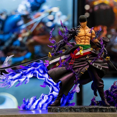 #ad 25cm One Piece Roronoa Zoro Sky Painting PVC Anime Action Figure Collectible $46.99