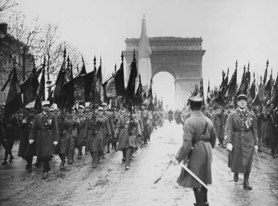 Triumphal Arch Armistice Day Celebration Paris November 11Th 1936 Old Photo 1