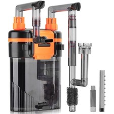 External Hang-On-Back Canister Aquarium Filter,Quiet Fish Tank Filter with 3-...