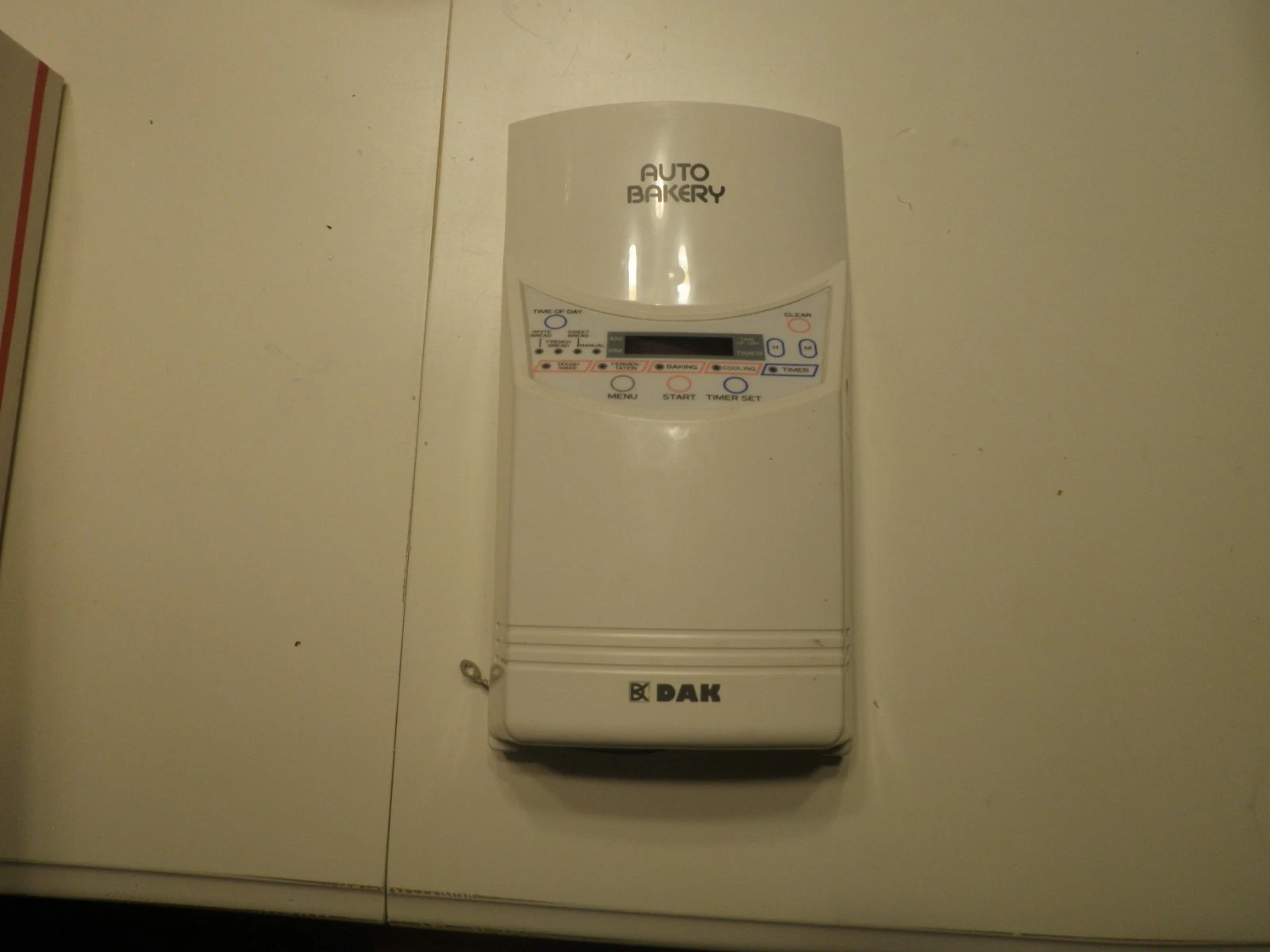 Electronic Control Panel for DAK Bread Maker Model FAB-100-1