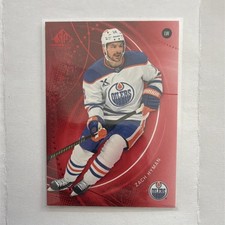 Upper Deck SP Game Used Red Zach Hyman #173 Edmonton Oilers NHL 2025-26