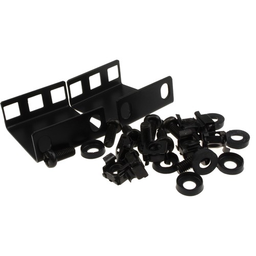 1U Rackmount Daten Schrank Reccessing Halterung Mit Käfig Muttern 50/100mm Tief - Afbeelding 7 van 9