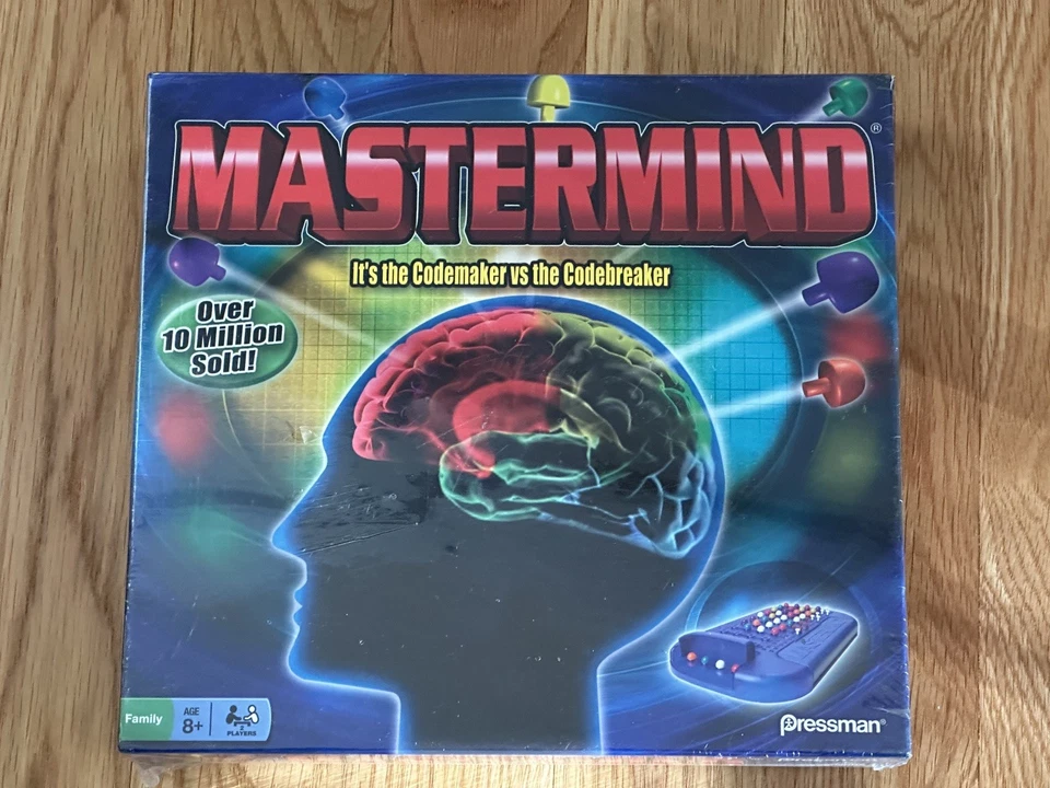 Jogo de tabuleiro Mastermind Pressman Codemaker Codebreaker 2013 novo em folha lacrado - Imagem 2 de 3