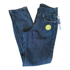 JAG JEANS Malia High Rise Slim Leg Pull-on Stretch NWT Dark Shadow Size 12