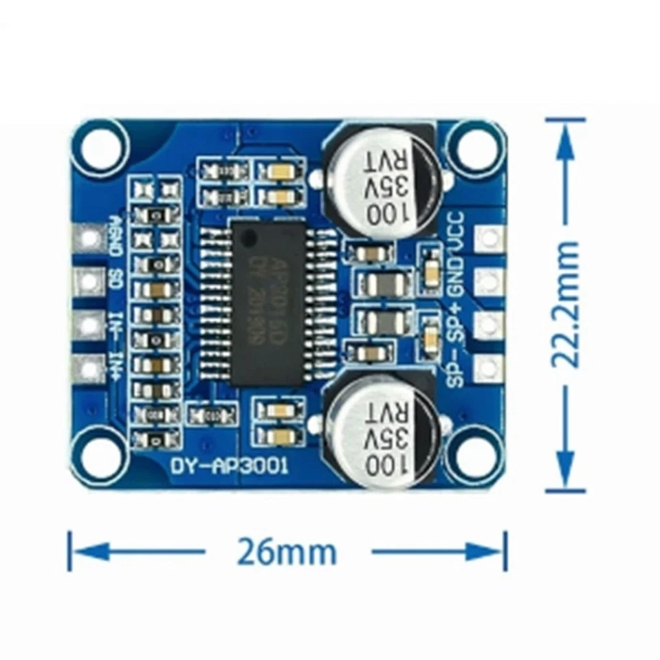 DY-AP3001 Leistungsverstärkerplatine 10 W/20 W/30 W Monoblock-Verstärker Kl3392 - Bild 2 von 4