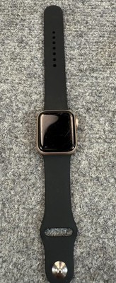 Apple Watch Series 4 40mm Gold Aluminum Black Band GPS Cellular 16GB Smartwatch
