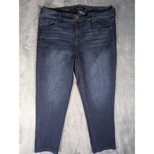 Liverpool Los Angeles Slim Boyfriend Dark Indigo Stretch Jeans Plus Size 20W