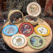 Set of 12 Tommy Bahama 2007 Cocktail Plates Six Reasons To Have A Party In Box