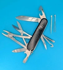 VICTORINOX DELUXE TINKER BLACK 91MM 17 FUNСTIONS POCKET KNIFE!
