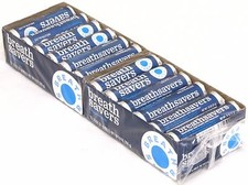 Breath Savers Peppermint Pack of 24 Rolls Mints Breathsavers Bulk Mint Candy