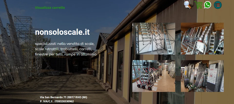 Scala retrattile a botola leva a S senza corrimano SR larghezza foro 45 cm - Immagine 2 di 4