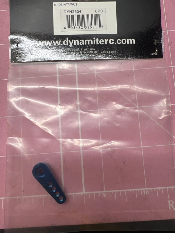 Dynamite Machined Aluminum Servo Arm J/A Blue DYN2534 - Image 3 of 4