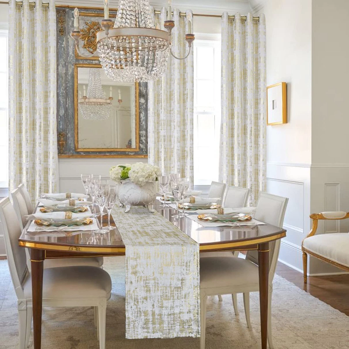 White Luxury Living Room Curtains Matttroy