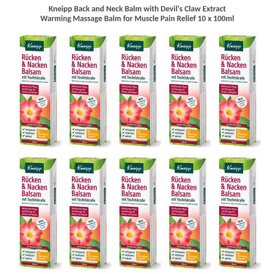 Kneipp Back and Neck Balm Warming Muscle Relief with Devil s Claw Vegan 10x100ml