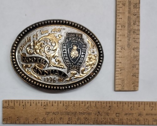 1996 - CHEYENNE FRONTIER DAYS - 100th ANNUAL - BELT BUCKLE - listing #7594 - Imagen 2 de 11