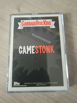 #ad 2021 Topps Garbage Pail Kids GAMESTONK 12 Sticker Set Reddit Roaring Kitty $49.95