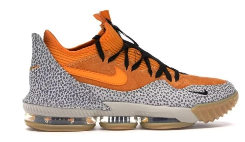 Nike Atmos x LeBron 16 Low Safari 2019 Size 13 Men's Orange CD9471-800