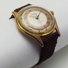 Delbana 17 Jewel Gold Filled Case Manual Wind Wrist Watch Running Untimed E598