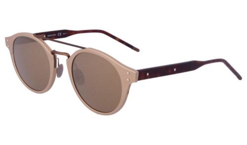 Bottega Veneta BV0078S 004 Gold & Havana Mirror Sunglasses Sonnenbrille Size 48 - Picture 1 of 4