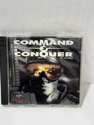 Command & Conquer C&C Windows 95 PC Game CD-ROM 2 Discs - Case Broken
