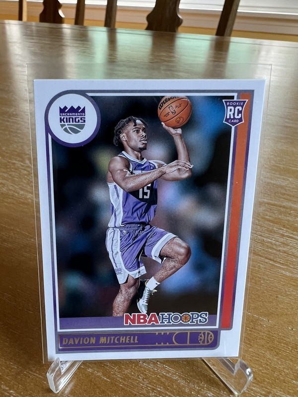 Davion Mitchell 2021-22 Rookie LOT (x2) Sacramento Kings RC Donruss #1 NBA HOOPS