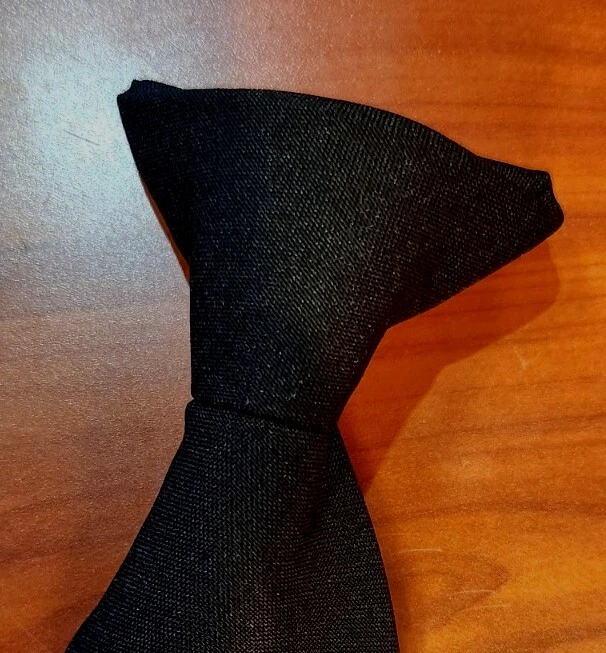 Black Clip on pre-made necktie - Image 2 of 4