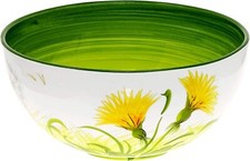 italienische Salatschüssel Pusteblume Kerami...