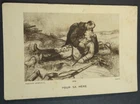 OLD BLESSED SOLDIER IN WAR FOR HIS MOTHER HOLY CARD ANDACHTSBILD SANTINI  CC2061