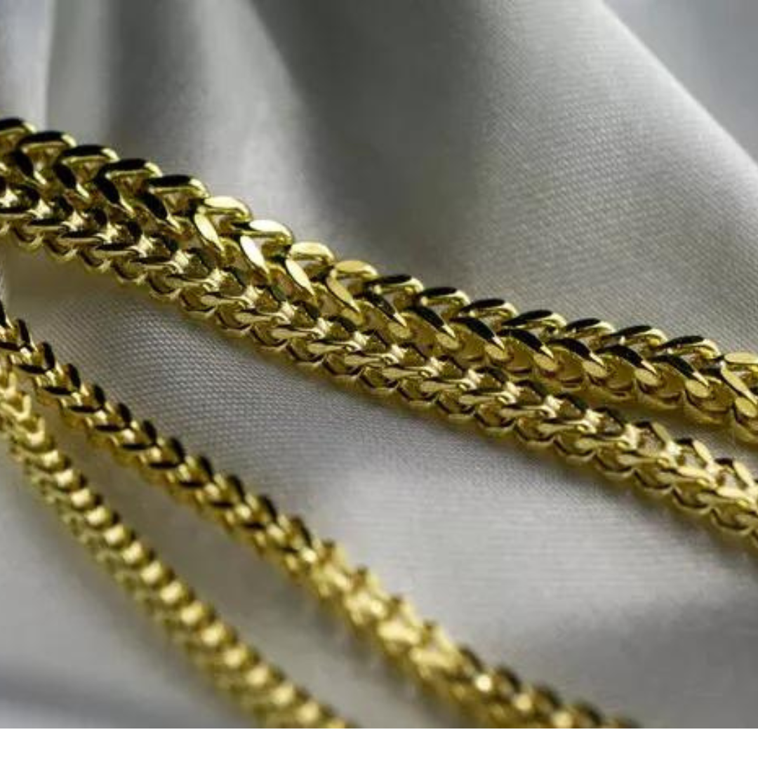 10K Yellow Gold 4.5MM Diamond-Cut Franco Chain Bracelet 23.31g-image