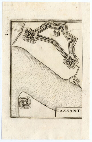 Estampado antiguo raro-CADZAND-Coronelli-1706 - Imagen 1 de 1