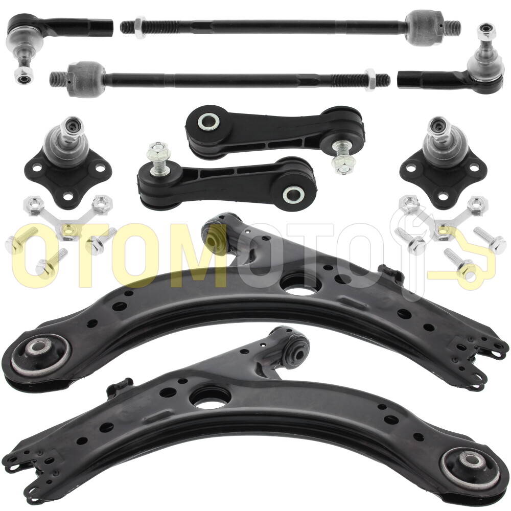 Kit triangle et bras de suspension renforcé acier pour Audi A3 8L