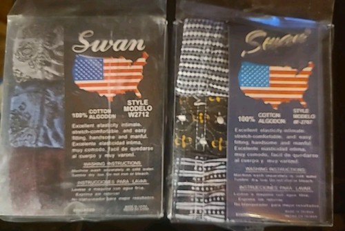 6 PK Swan Men Low-Rise Briefs Small 28-30 in Style Modelo #2712 - Picture 5 of 12