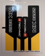 Lego 8265 Original Aufkleber Sticker 86037/4548064 8265stk01